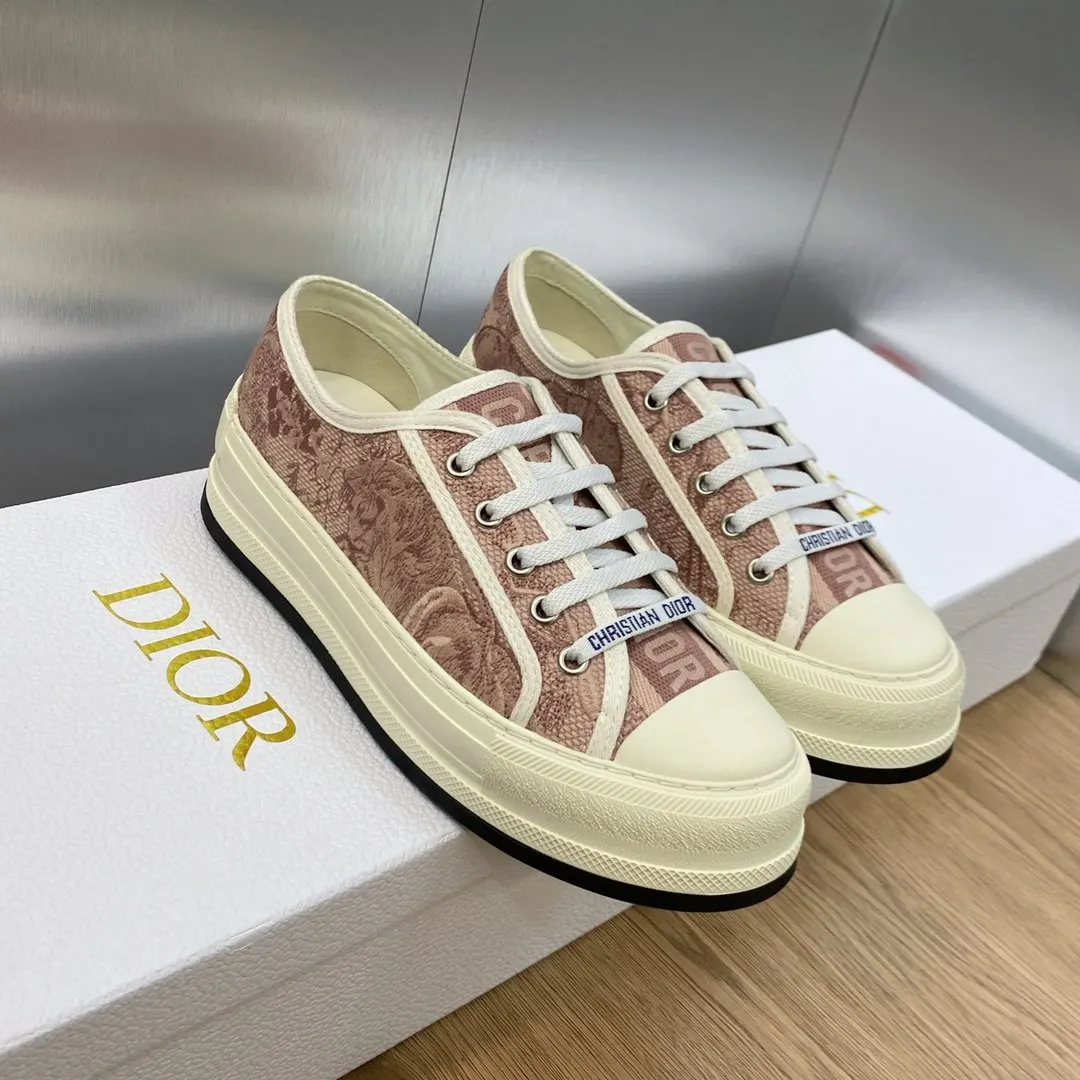 Dior 厚底 拼色 運動鞋 休閒百搭款