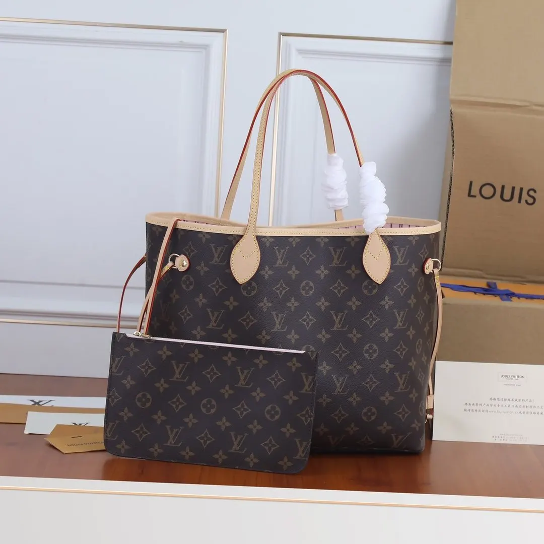 LV Neverfull 帆布 手拿包 精致手拿款