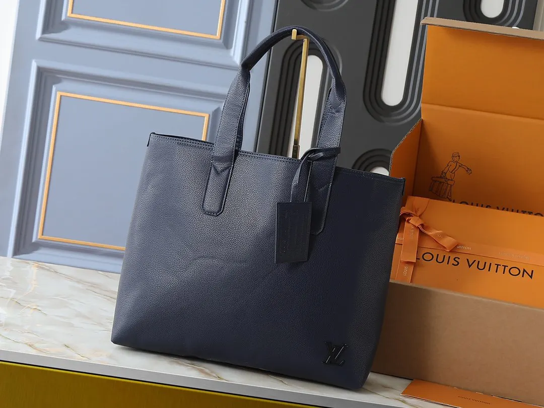 LV 牛皮 托特包 大容量托特款
