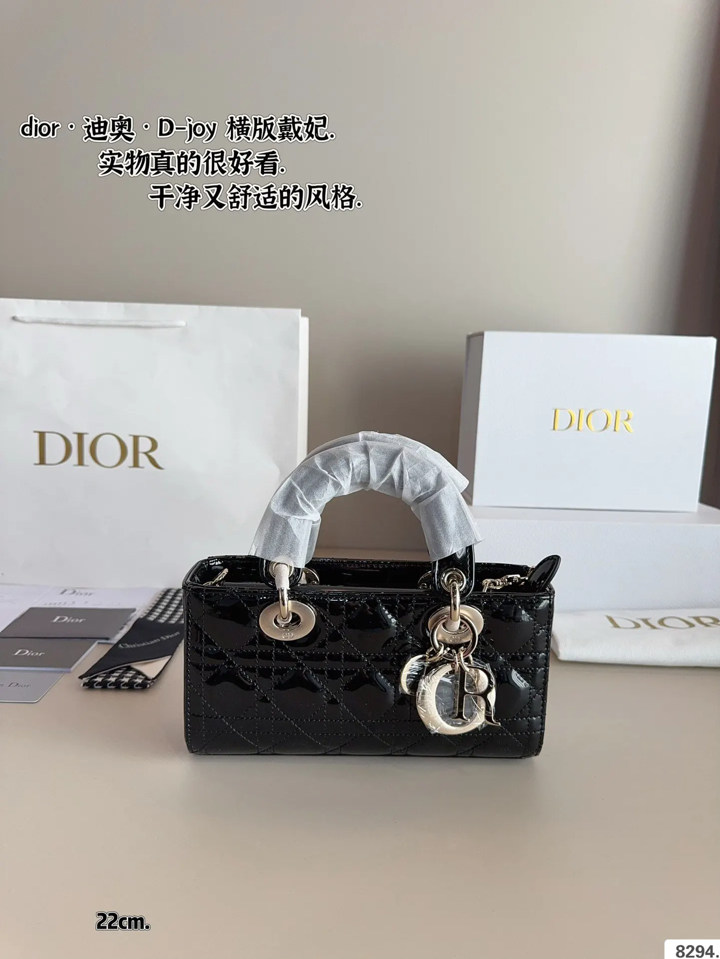Dior 漆皮 全套 戴妃 横版 漆皮纹 夏日必备单 斜背包 輕便斜挎款