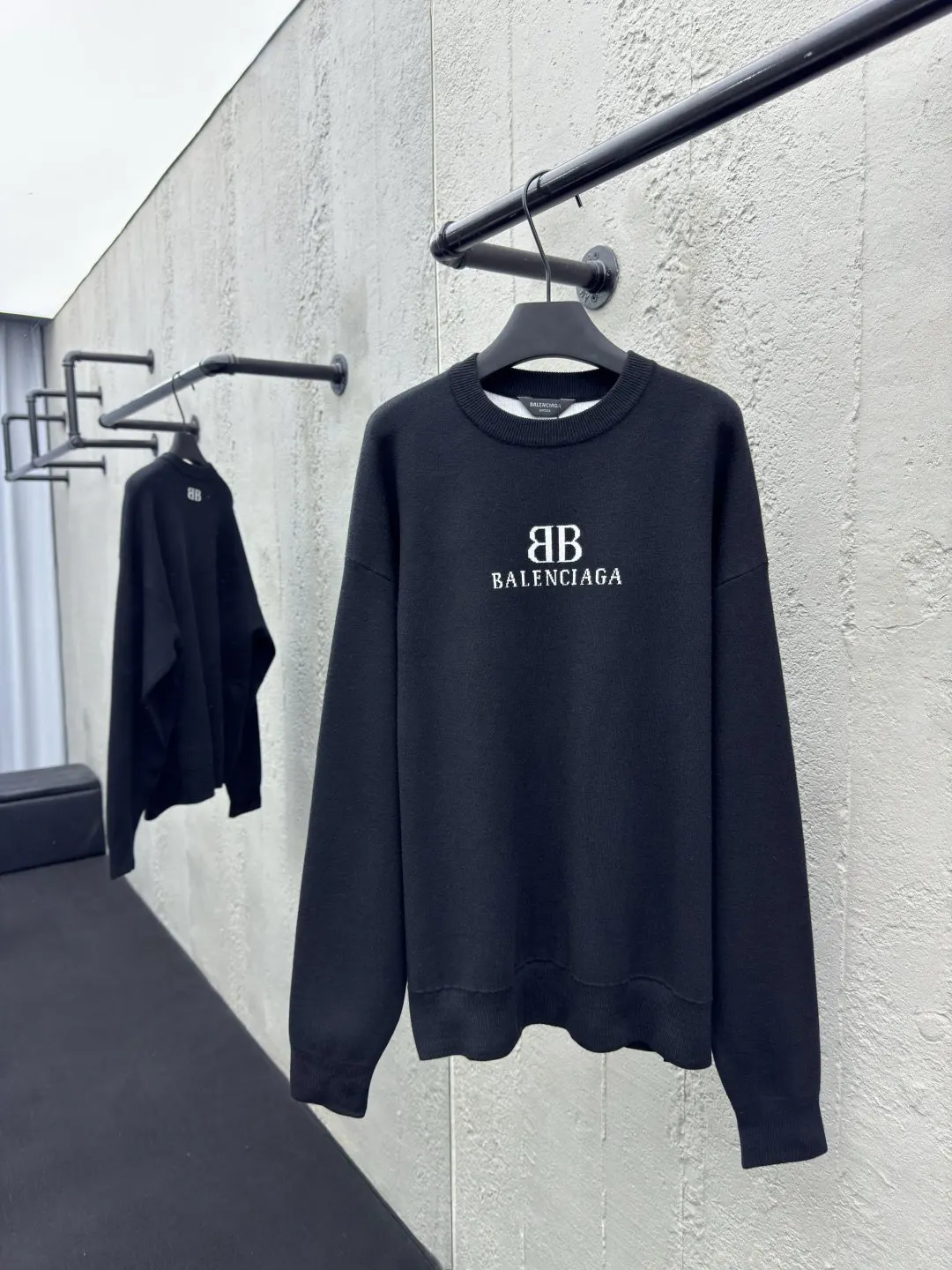 Balenciaga Bbjacquard Cotton T-Shirt Loose Casual