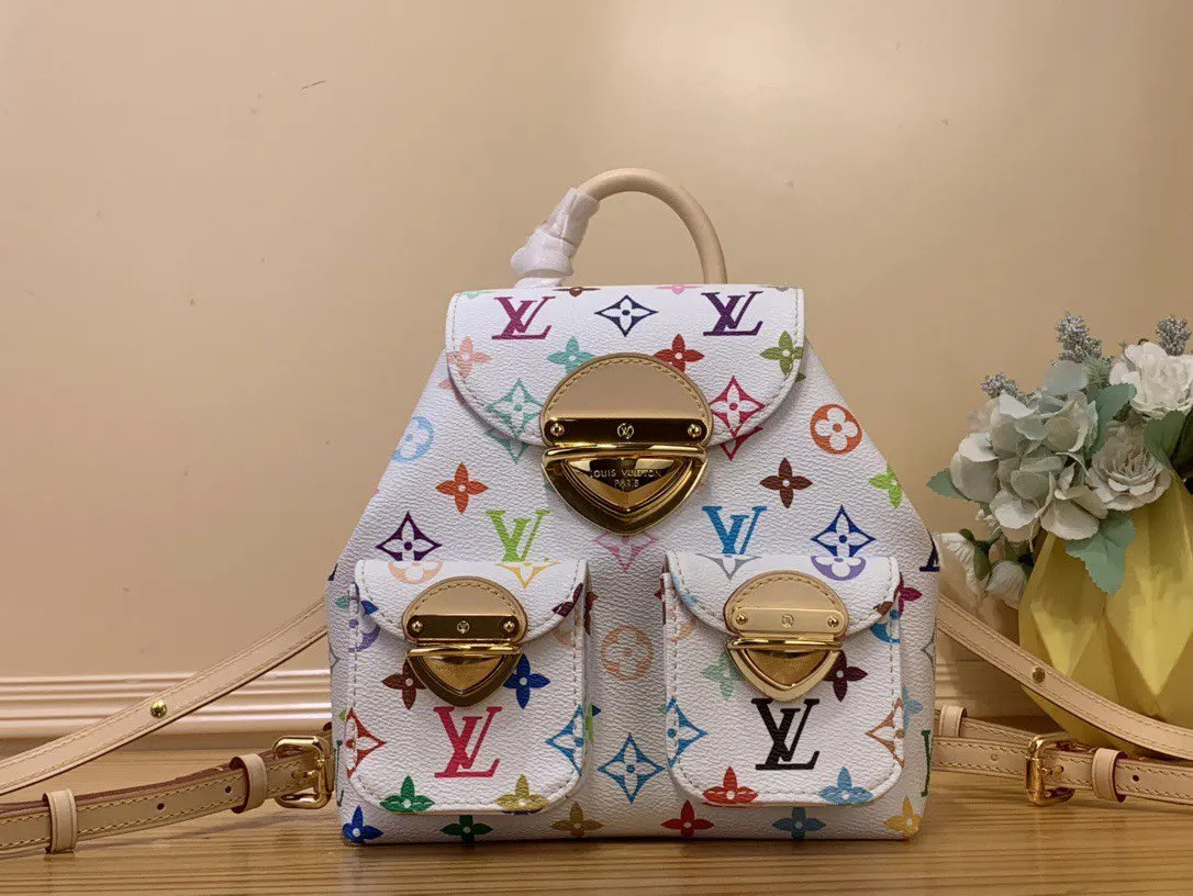 LV 牛皮 双肩包 实用双肩款