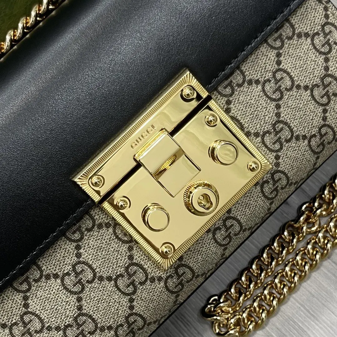 Gucci 麂皮 鏈條包 精致鏈條款