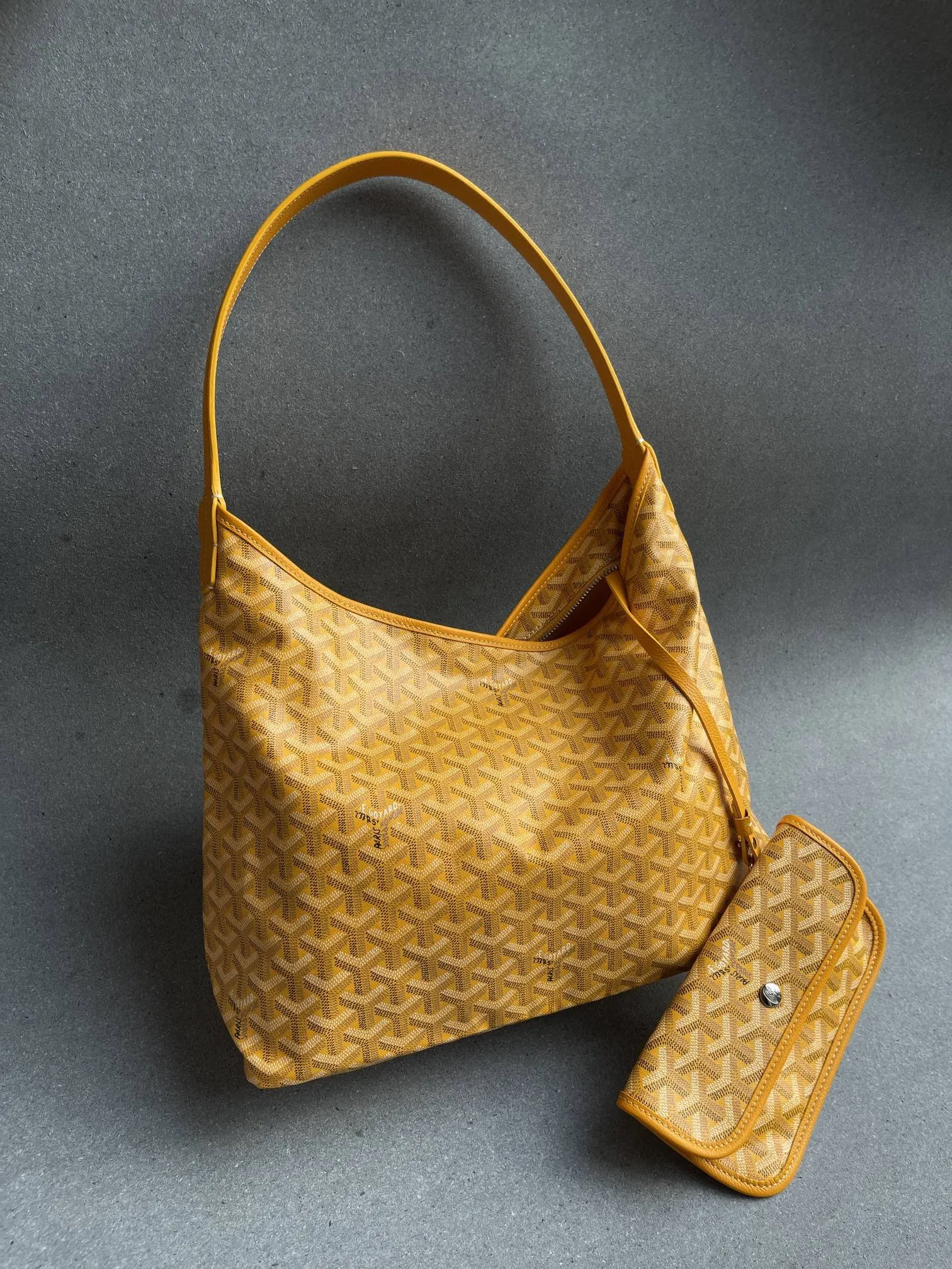 Goyard Hobo 黑色 棕色 小牛皮 腋下包 復古腋下背款