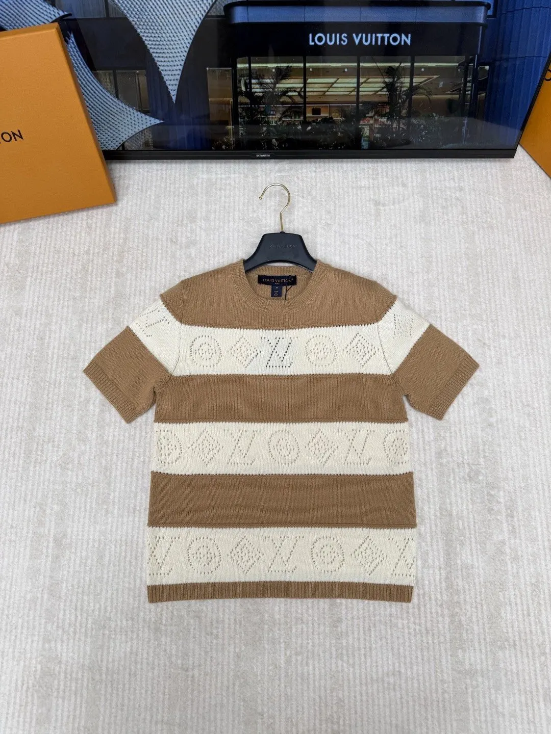 LV Monogram Monogram Pants Loose Casual Style