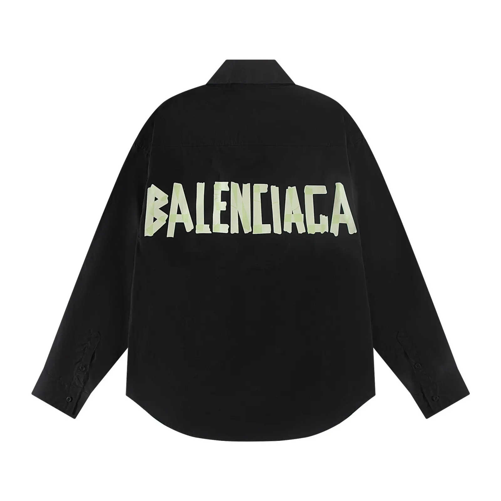 Balenciaga Black Long Sleeve T-Shirt Street Casual Style
