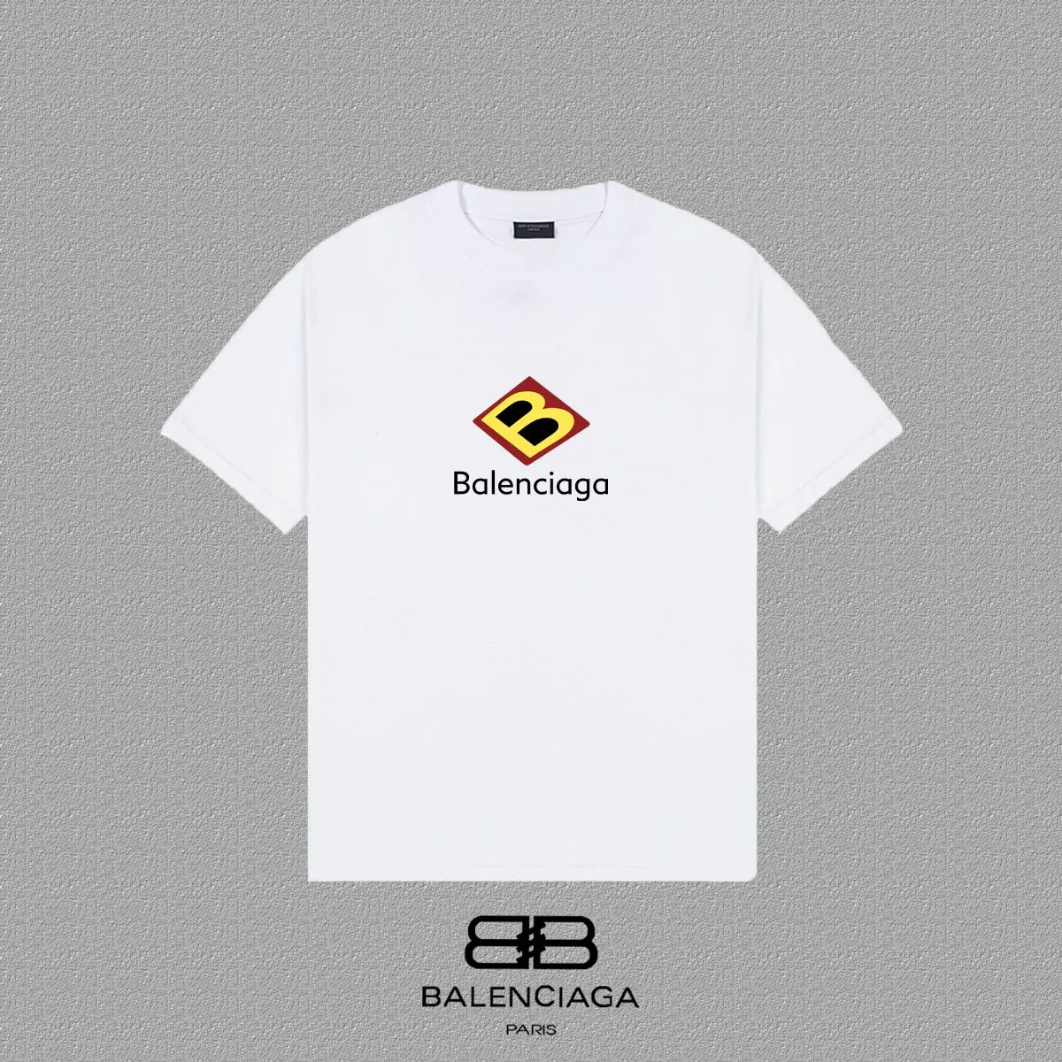Balenciaga Paris Black Short Sleeve T-Shirt Street Casual