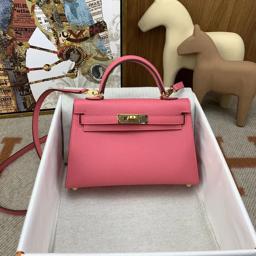 Hermes Constance Epsom掌纹牛皮 斜背包 19cm 經典款