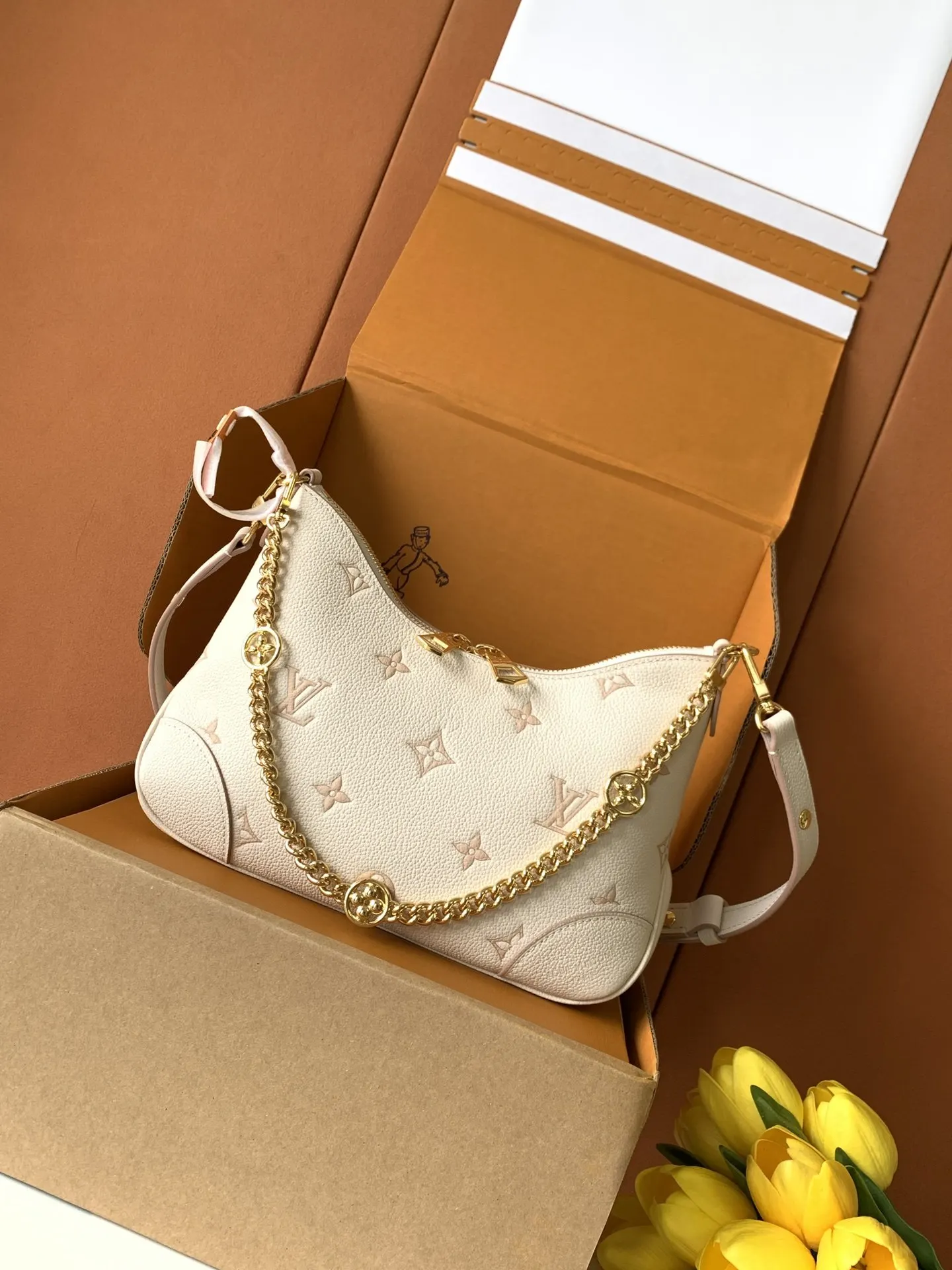 LV Boulogne 白色 手袋