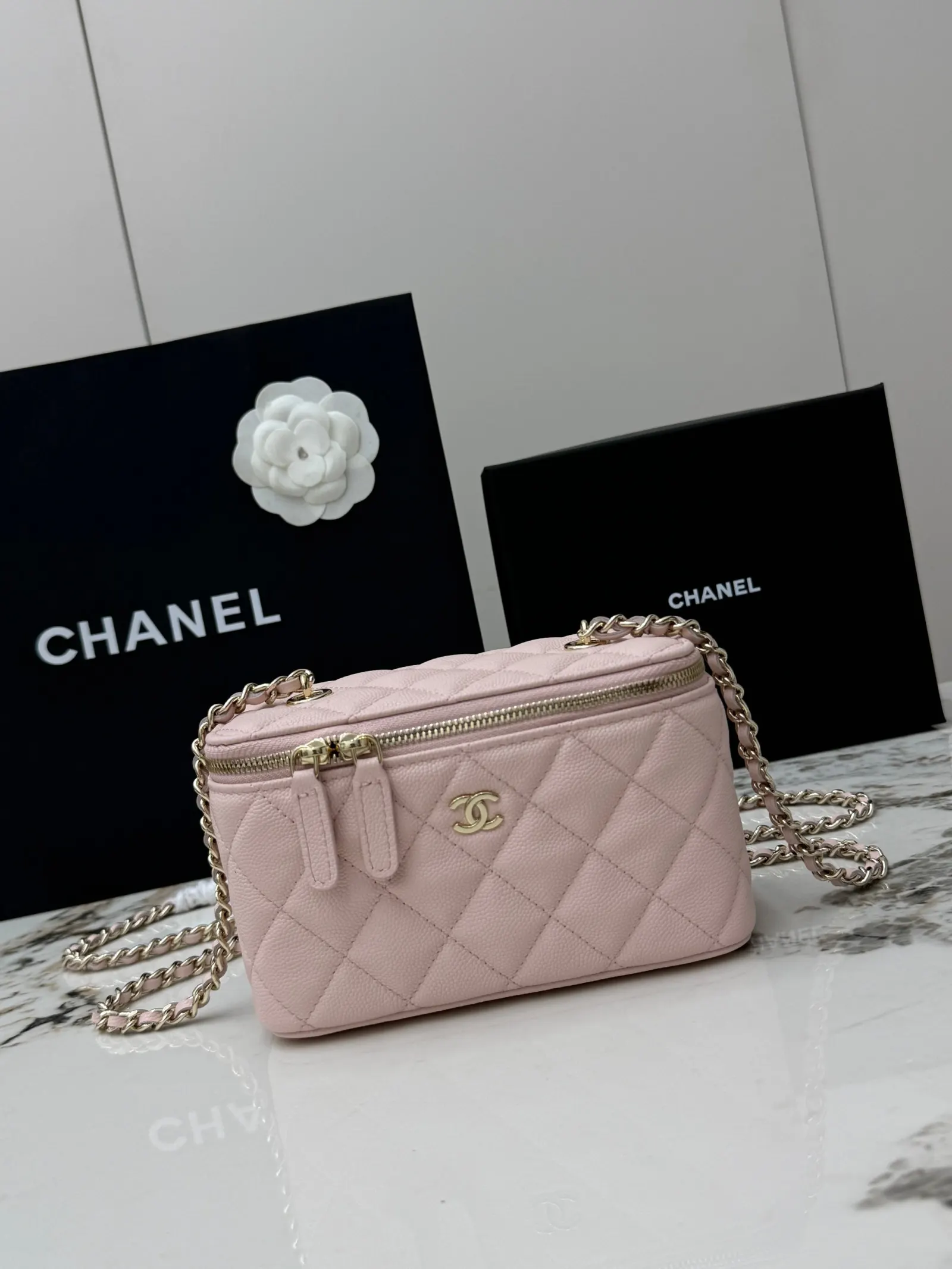 CHANEL 金色 牛皮 鏈條包 精致鏈條款