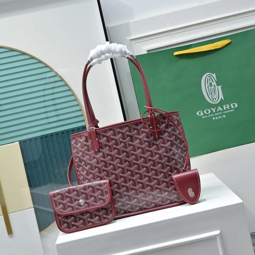 Goyard 牛皮 高 戈雅双面mini 王菲同款购物袋 头层牛皮 托特包 大容量托特款