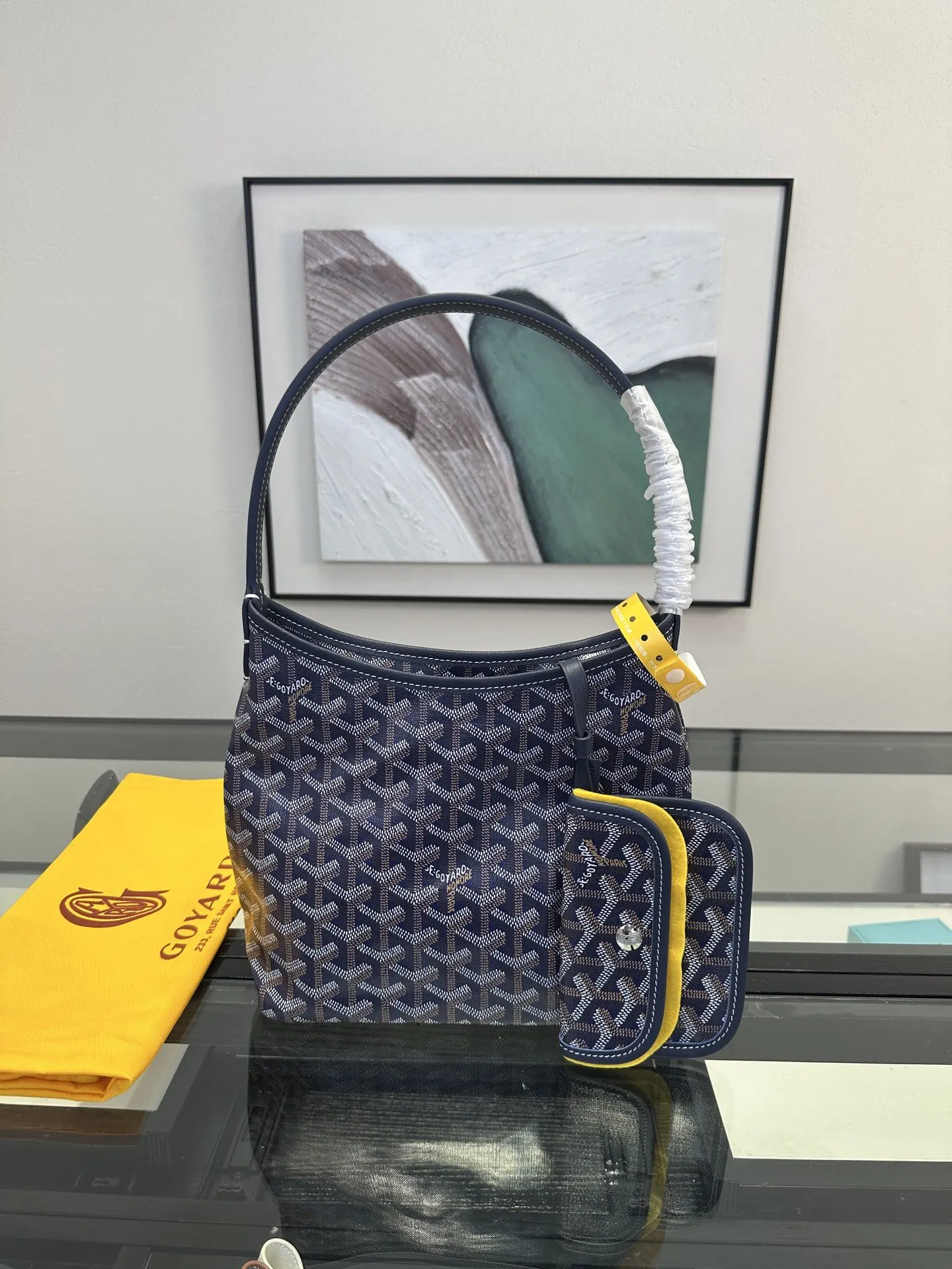 Goyard Hobo 全网 戈雅 迷你hobo 腋下包 宝藍 托特包 大容量托特款