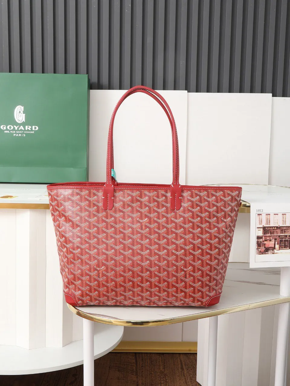 Goyard 紅色 皮革 托特包 大容量托特款
