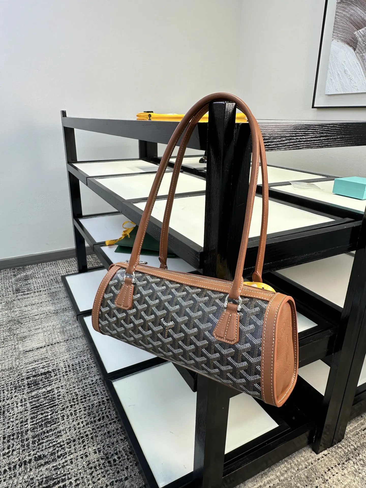 Goyard 棕色 手提随性 腋下时髦 轻松适 通勤约会各种场合 腋下包 复古腋下背款