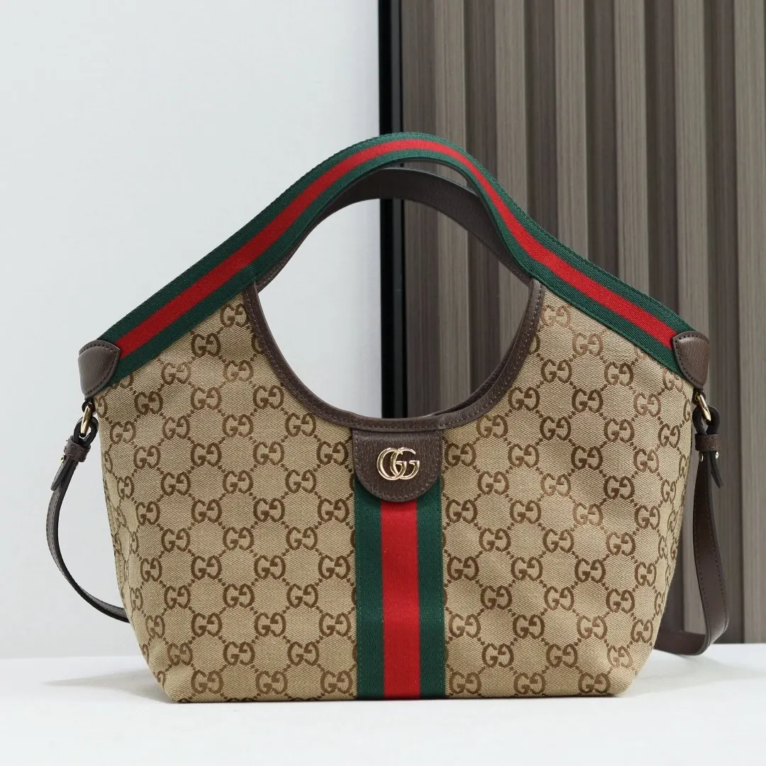 Gucci 棕色 托特包 手提單肩款