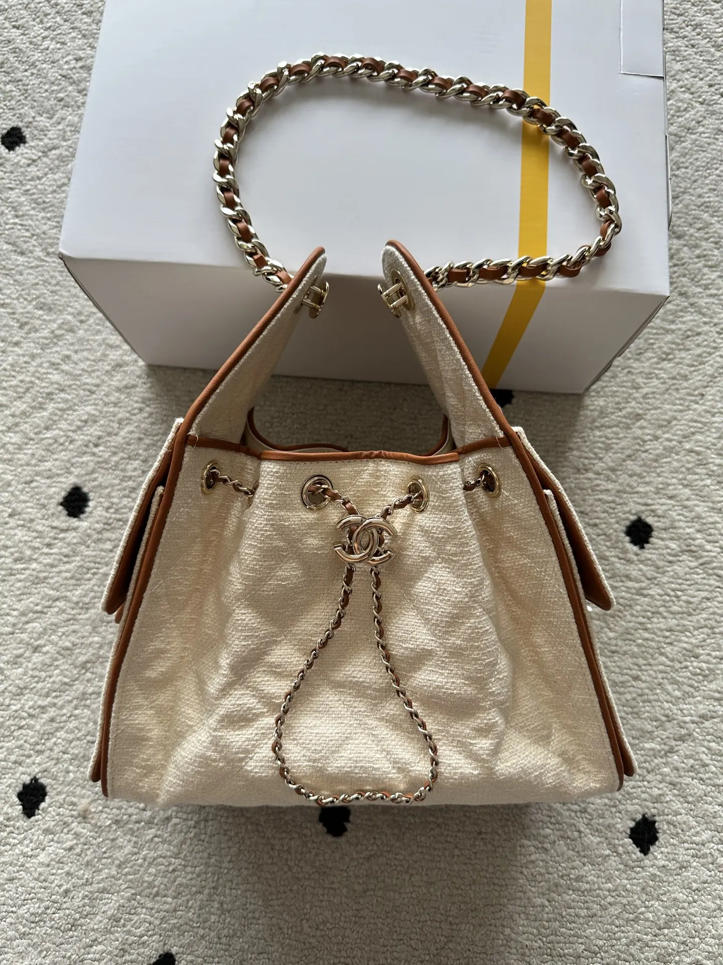 CHANEL 牛皮 腋下包 复古腋下背款