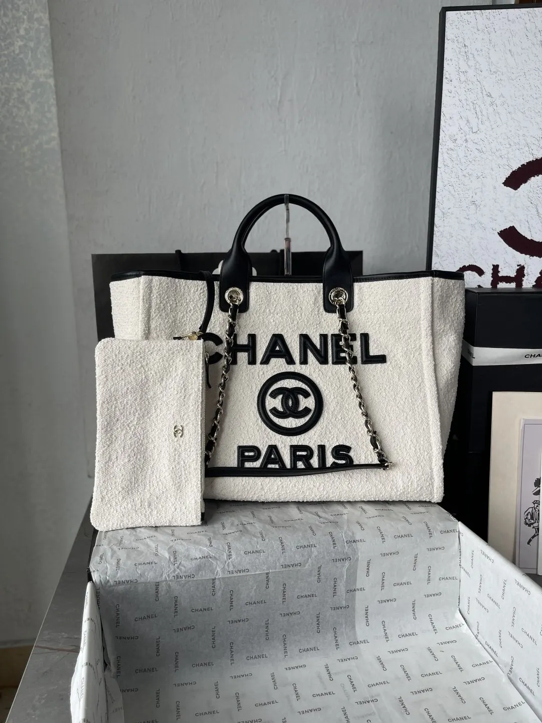 CHANEL 牛皮 手提包 通勤手提款