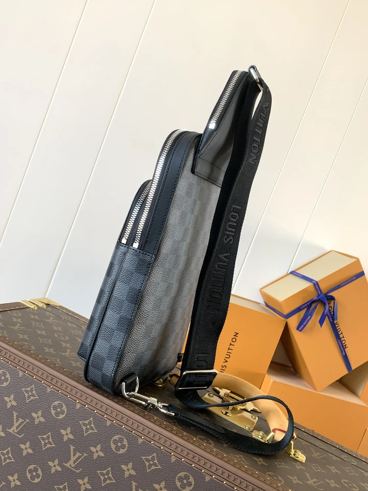 Louis Vuitton Shoulder Bag Canvas Leather