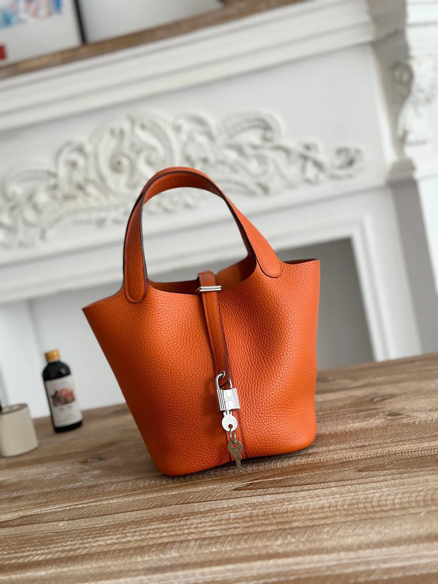 Hermes Top Handle Bag Classic Leather