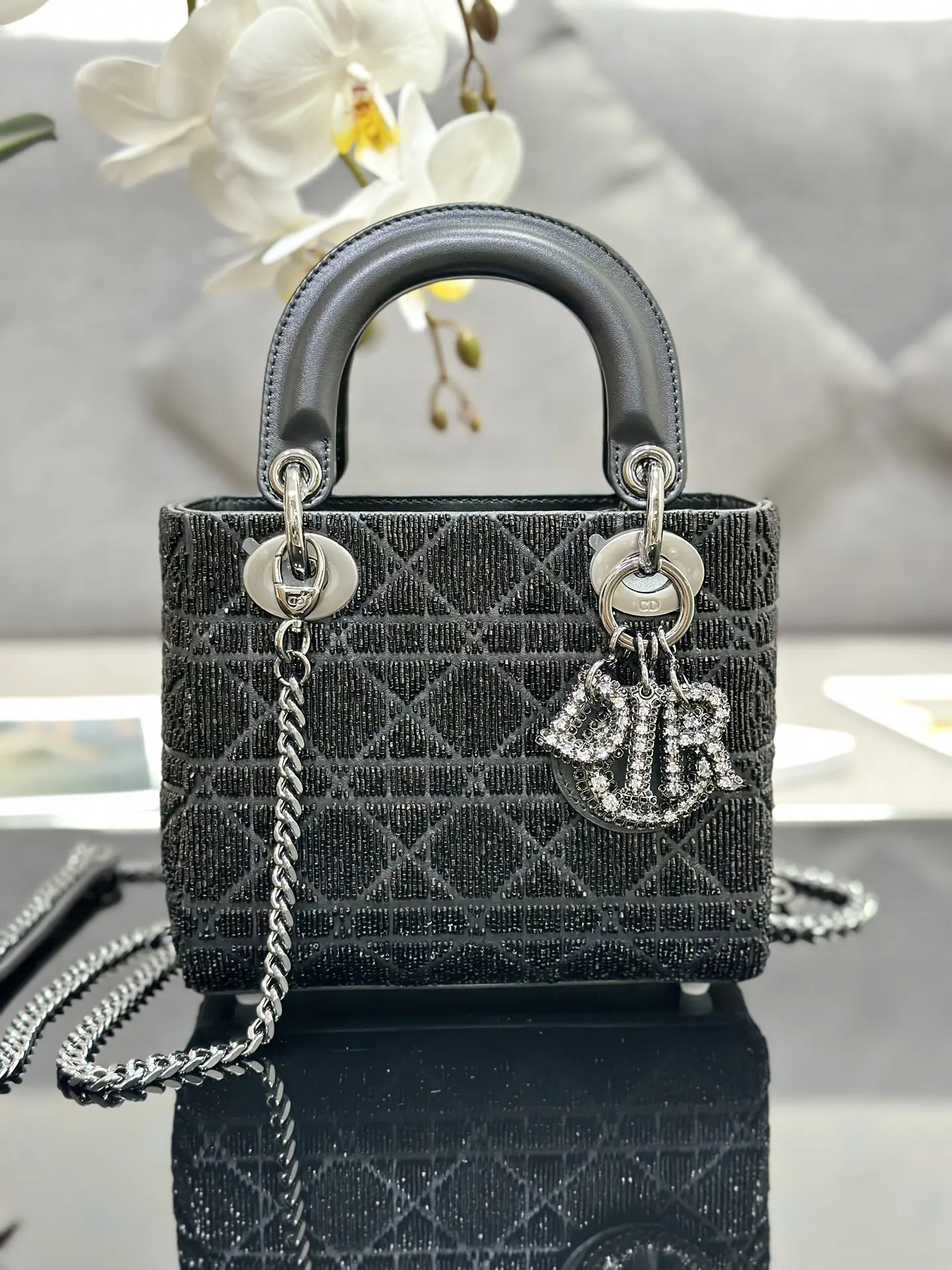 Dior Lady 白色 羊皮 收納包 旅行收納款