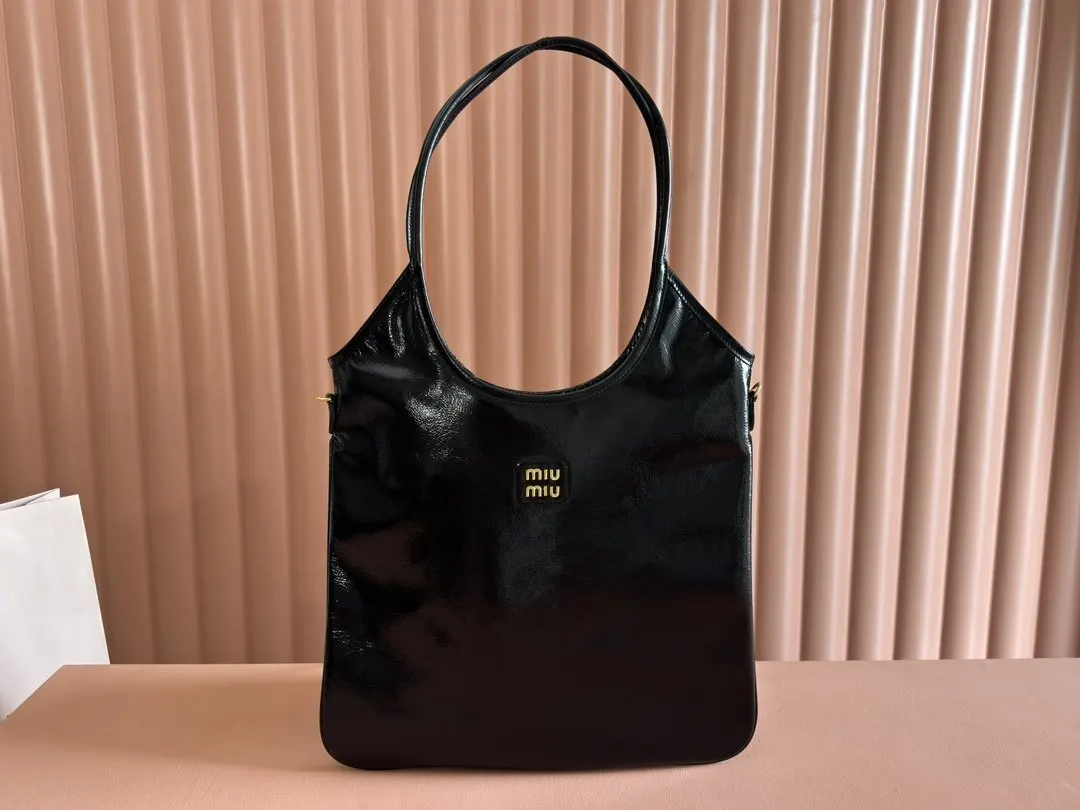 Miu 金色 牛皮 托特包 大容量托特款