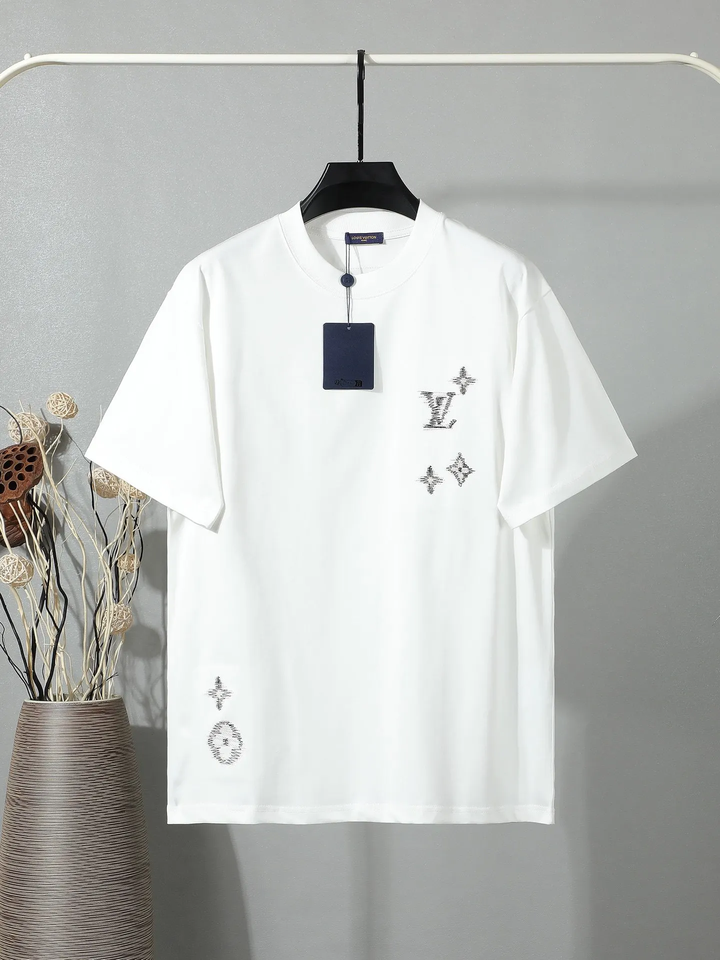LV 刺繡 短袖T恤 休閒百搭款
