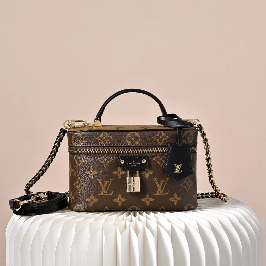 LV 帆布 链条包 精致链条款