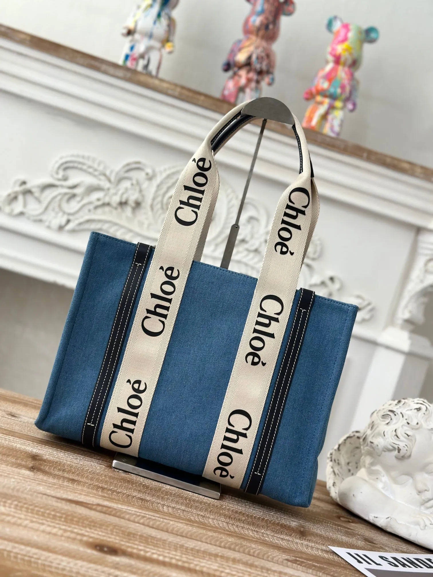 牛仔 牛仔布 中号 Chloe Woody 托特 托特包 大