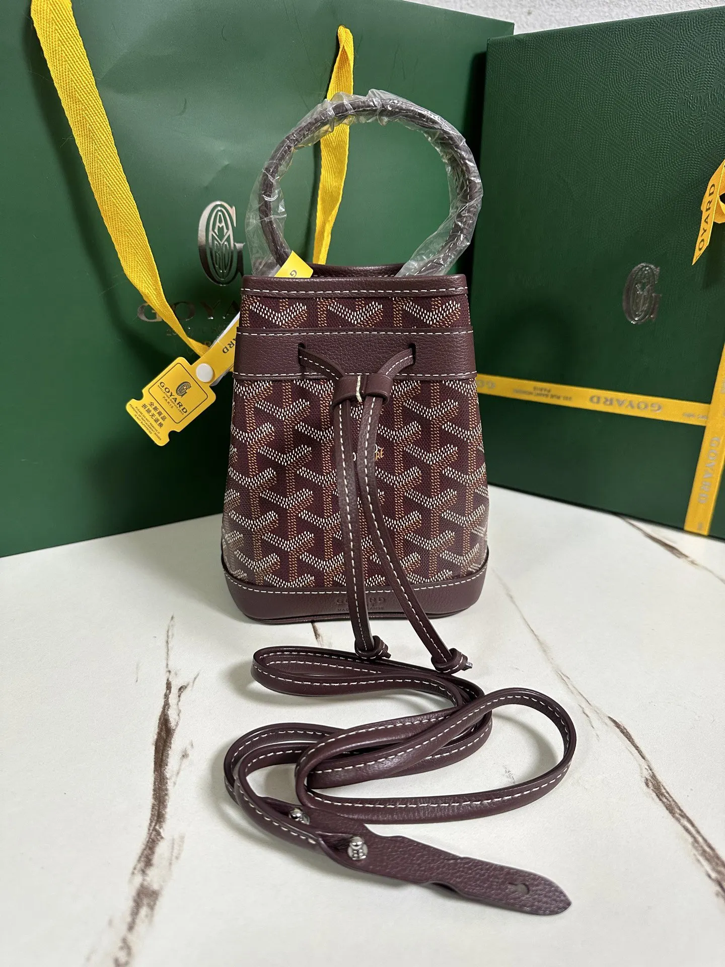 Bucket Bag Casual Leather