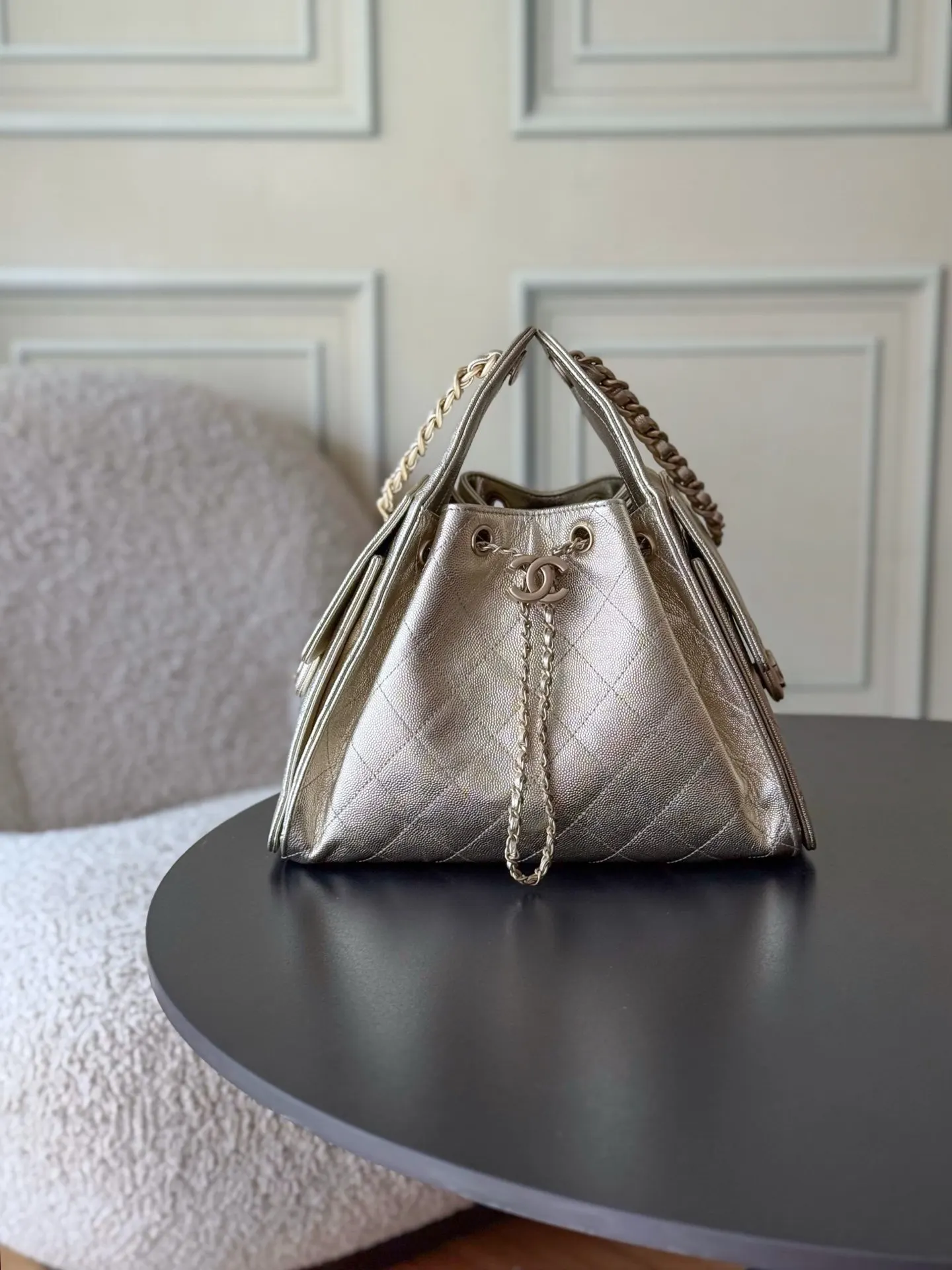 CHANEL Hobo 牛皮 腋下包 復古腋下背款