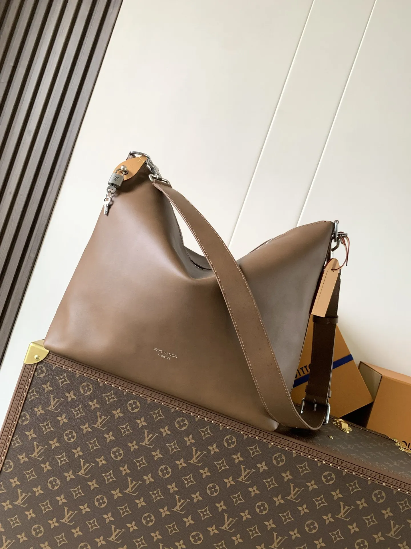 LV 棕色 牛皮手提包 精選款