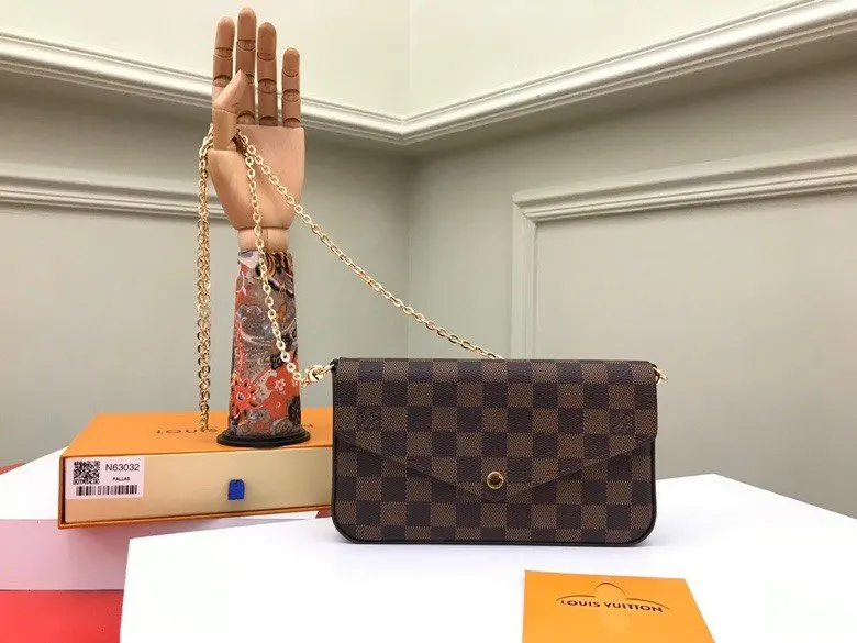 Gold Chain Bag Canvas