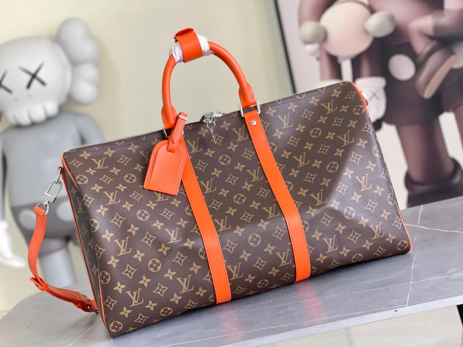 Keepall 金色 牛皮 旅行袋 大容量旅行款