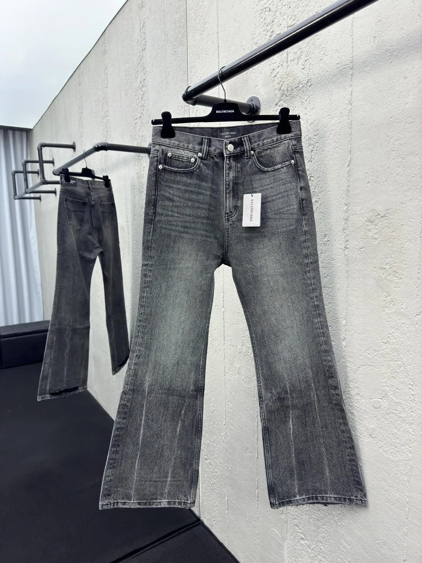 Balenciaga Black Logo Street Casual