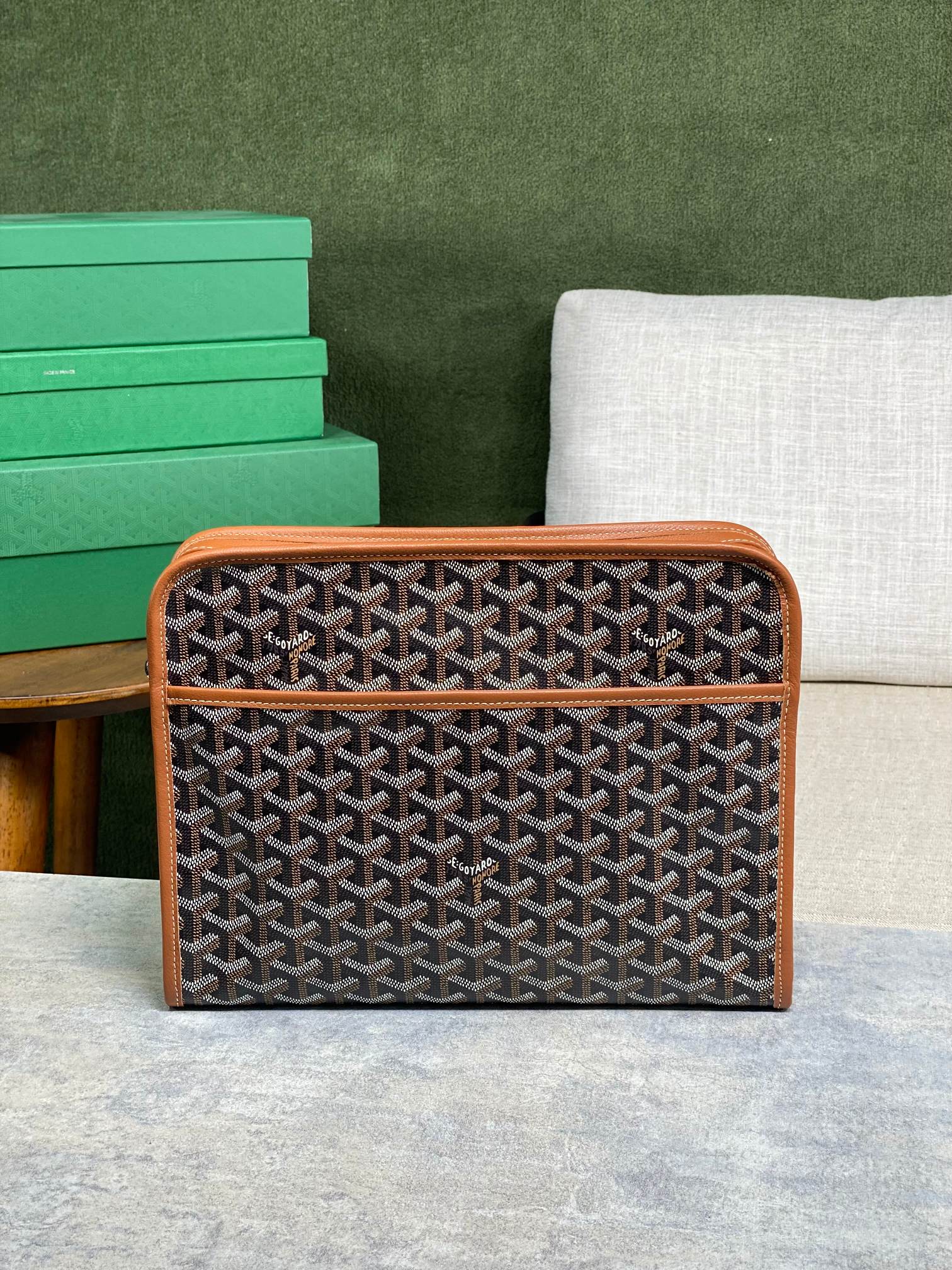 Goyard 黄色 牛皮 化妝包 精選款