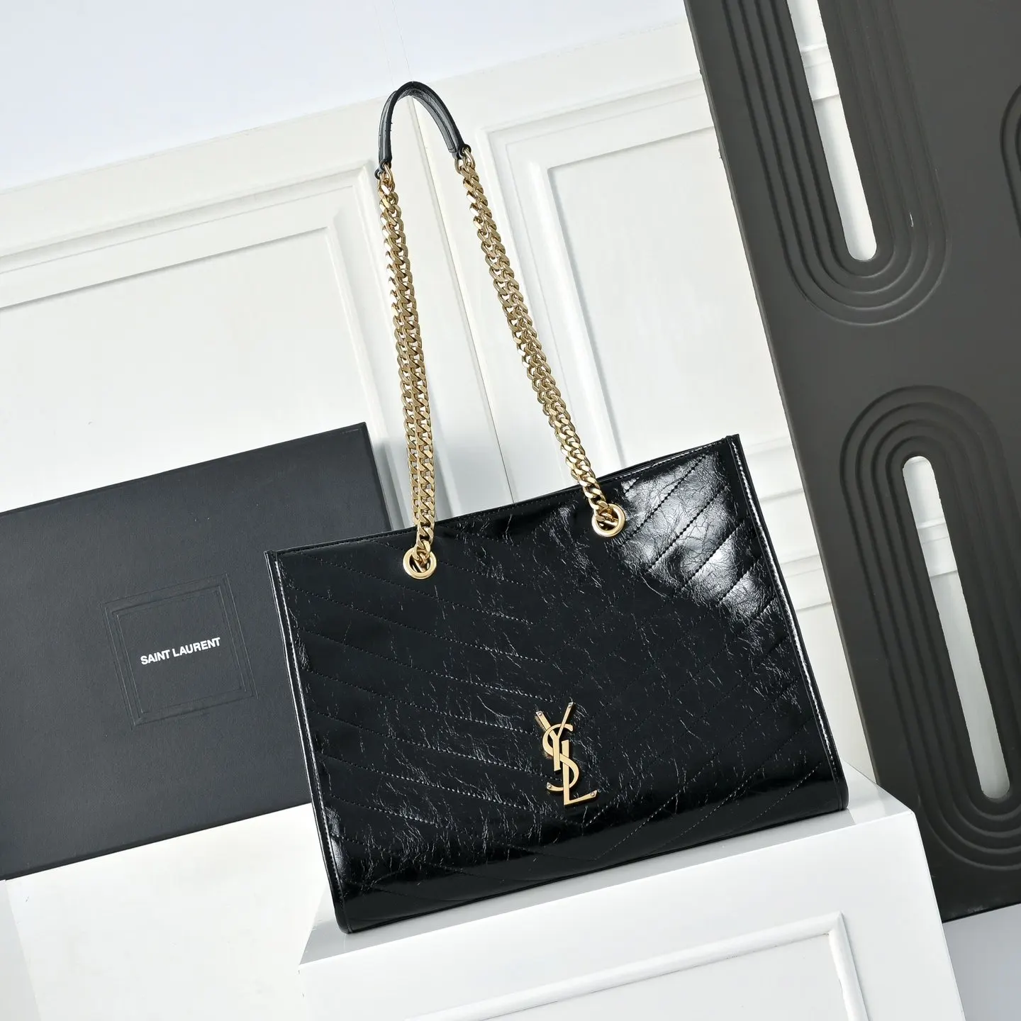 YSL 牛皮 链条包 精致链条款