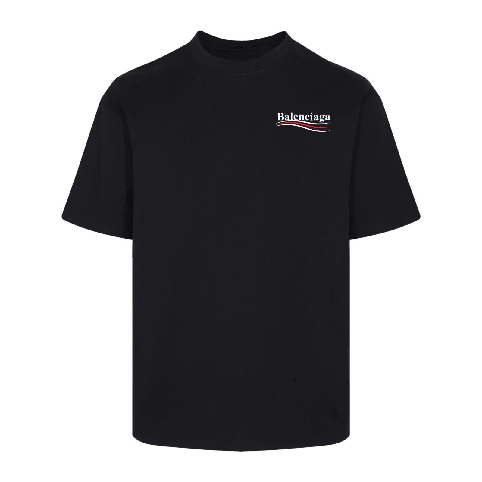 Balenciaga Black Short Sleeve T-Shirt Loose Casual