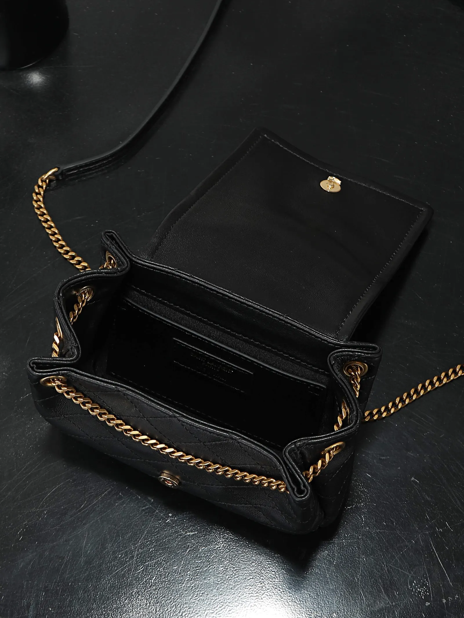 Gold Hobo Shoulder Bag Vintage