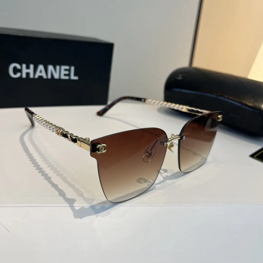 CHANEL Logo太陽眼鏡