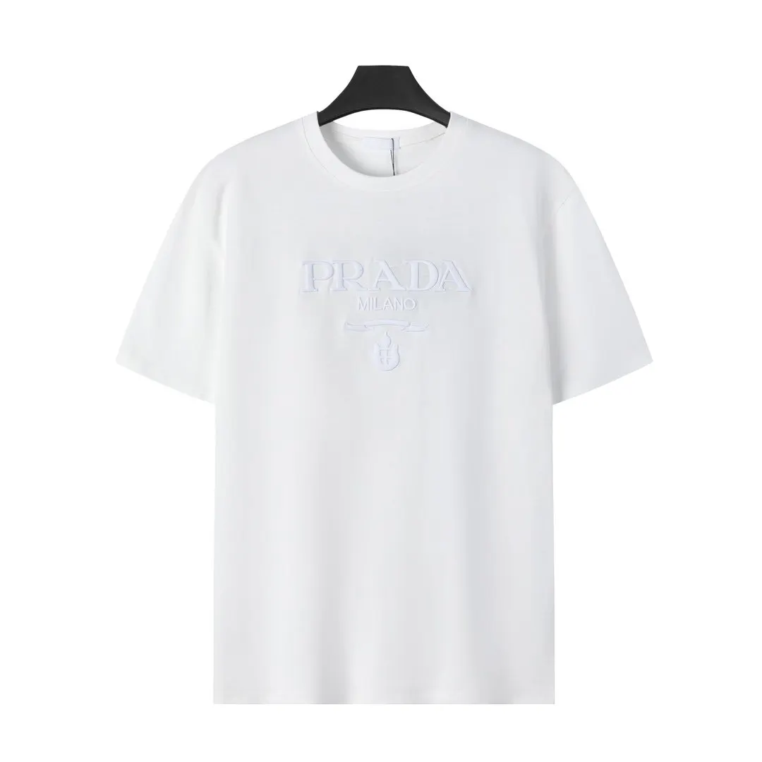 PRADA 2024SS Logo Letter Short Sleeve T-Shirt Casual Versati