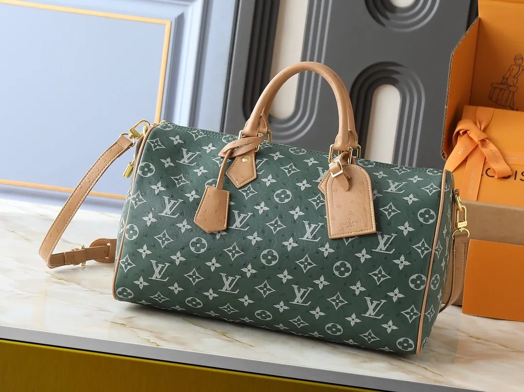 LV 绿色老花Speedy手袋 經典款
