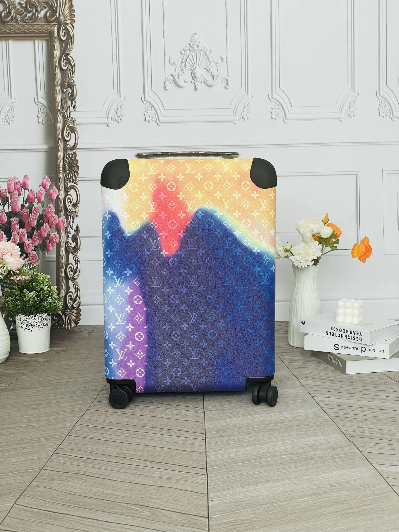LV 老花 帆布 行李箱 旅行拉杆款 輕便出行款