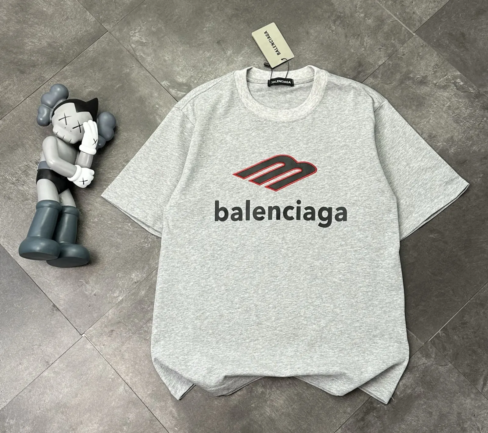 Balenciaga 黑色 純棉 Logo 短袖T恤 街頭休閒款