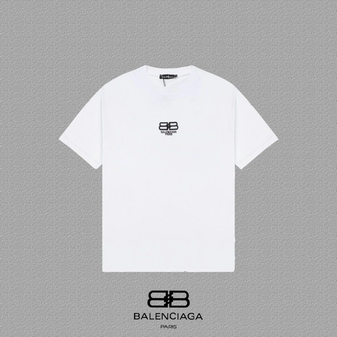 Balenciaga 黑色 Logo 短袖T恤 街頭休閒款