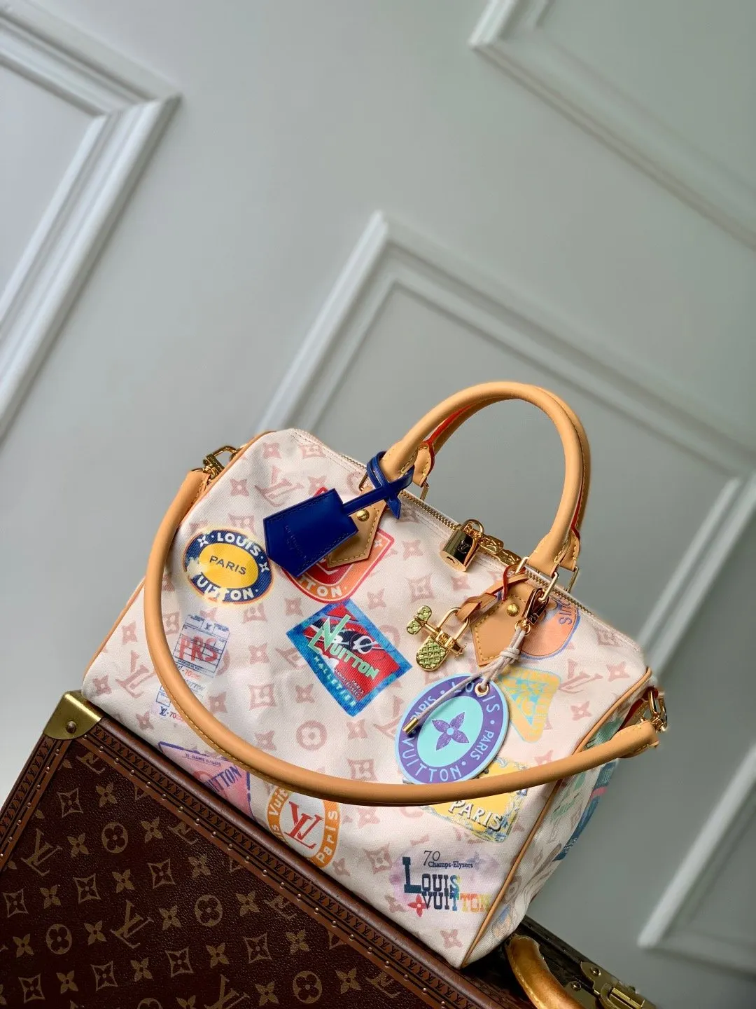 LV Speedy 牛皮 收纳包 旅行收纳款