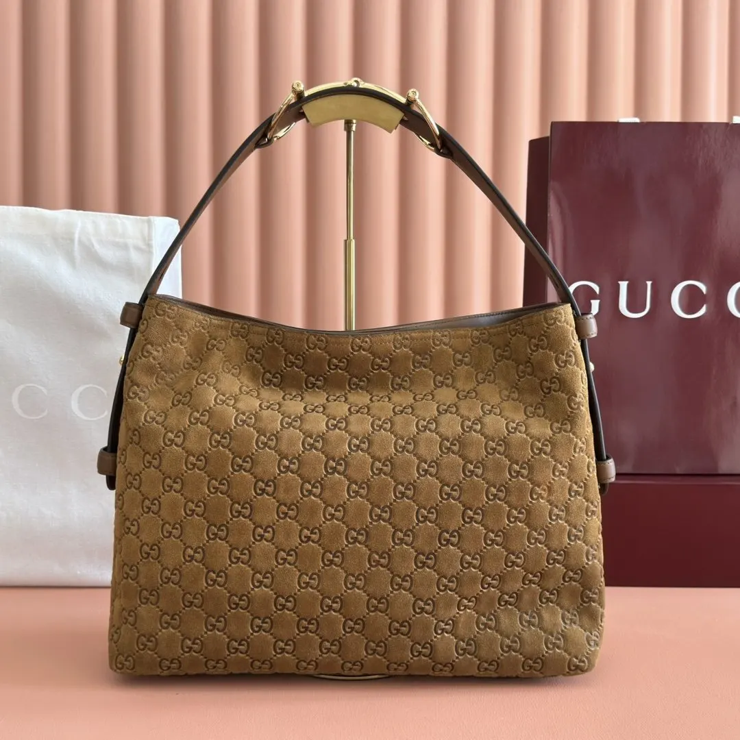Gucci 黑色 金色 牛皮 收纳包 旅行收纳款