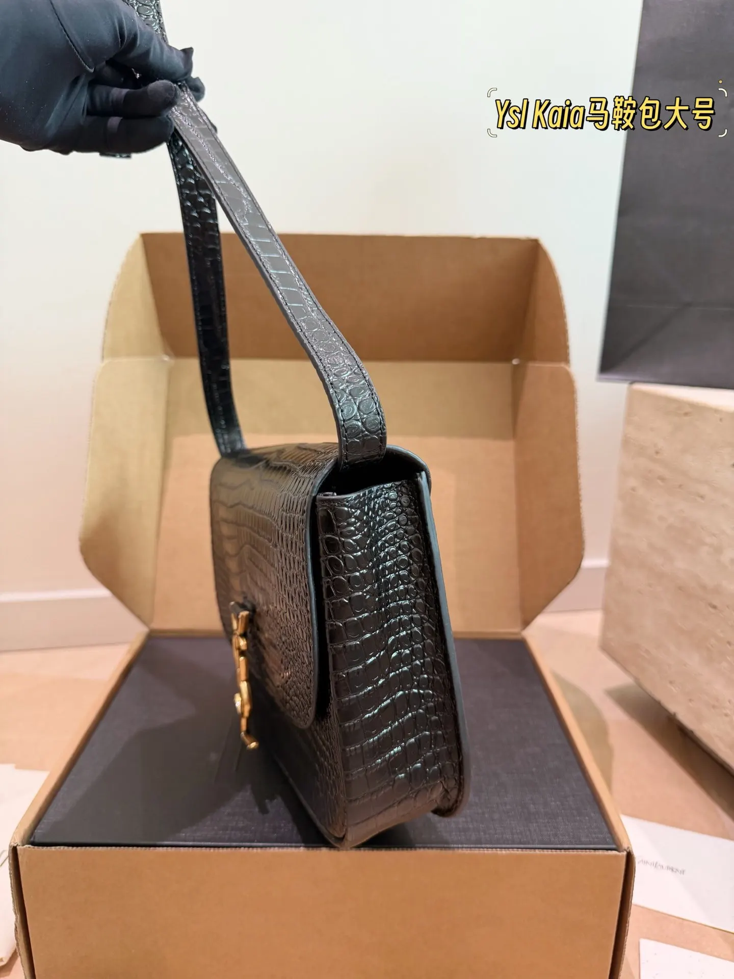 黑色 金色 牛皮 鏈條包 精致鏈條款