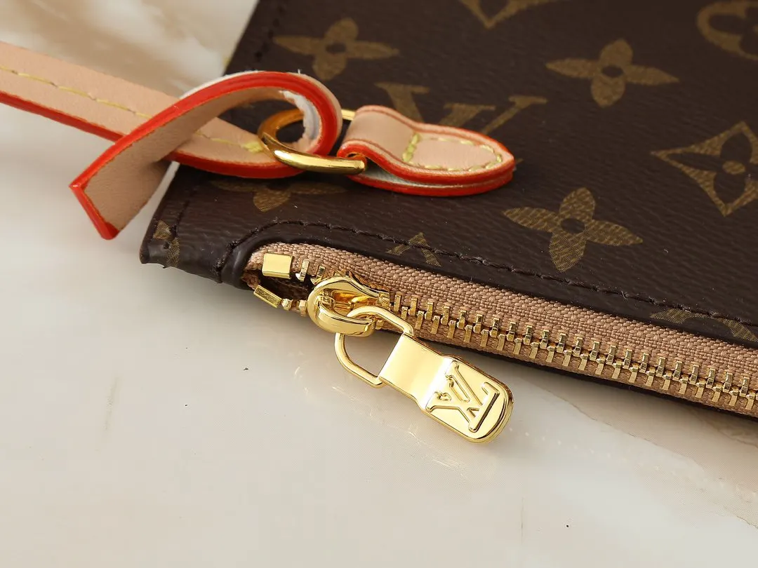 Neverfull 老花 金色 帆布 單肩包 日常單肩背款