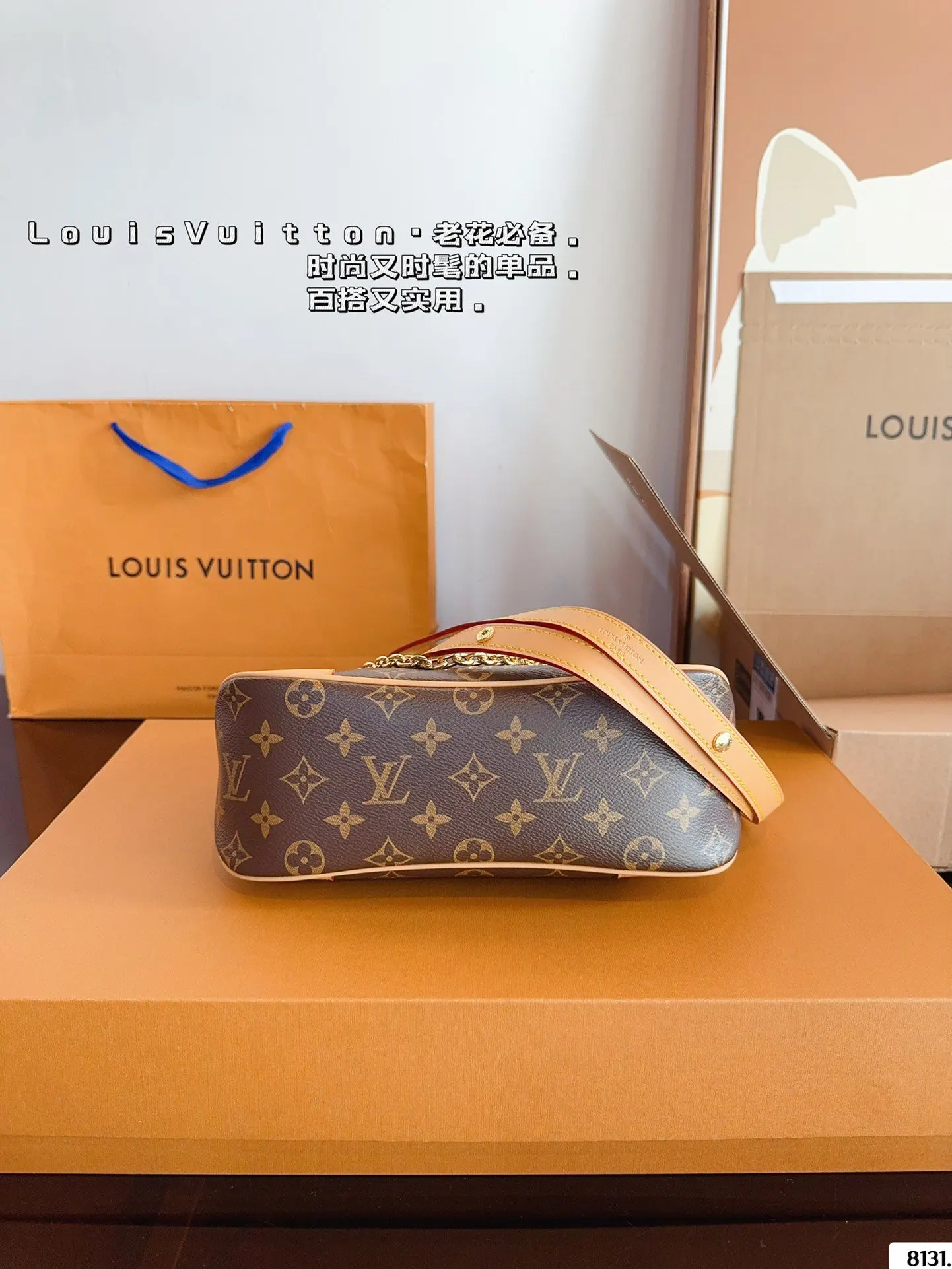 LV 黑色 老花 预测今后必定是热门款 腋下包 复古腋下背款