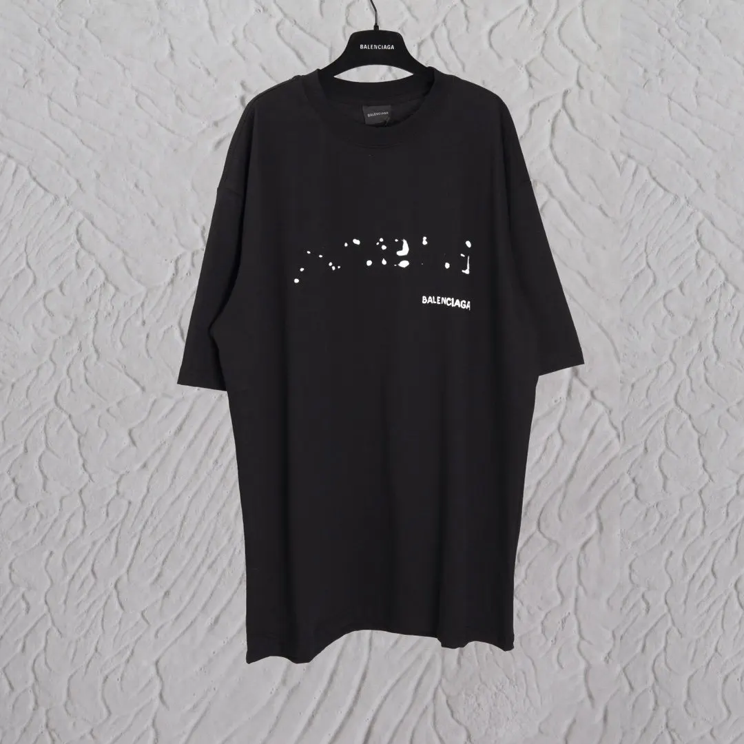 Balenciaga Logo Short Sleeve T-Shirt Street Casual
